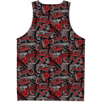 Grunge Graffiti Pattern Print Men's Tank Top