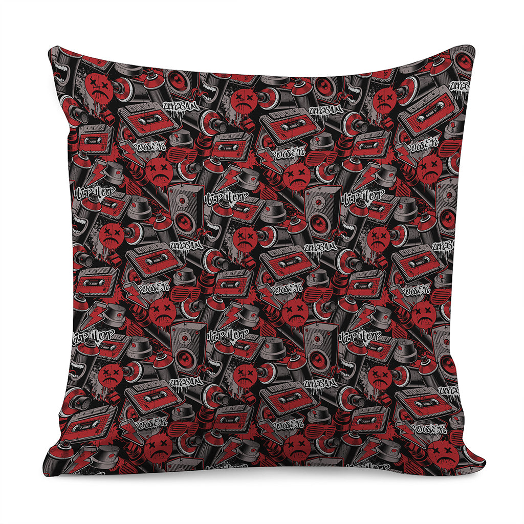 Grunge Graffiti Pattern Print Pillow Cover