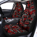 Grunge Graffiti Pattern Print Universal Fit Car Seat Covers