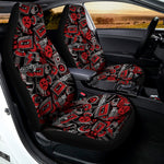 Grunge Graffiti Pattern Print Universal Fit Car Seat Covers