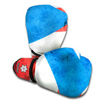Grunge Puerto Rican Flag Print Boxing Gloves