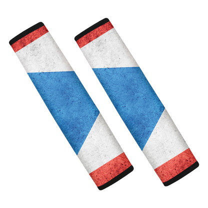 Grunge Puerto Rican Flag Print Car Seat Belt Covers