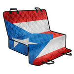 Grunge Puerto Rican Flag Print Pet Car Back Seat Cover