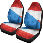 Grunge Puerto Rican Flag Print Universal Fit Car Seat Covers