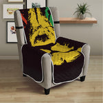 Grunge Rasta Lion Print Armchair Protector