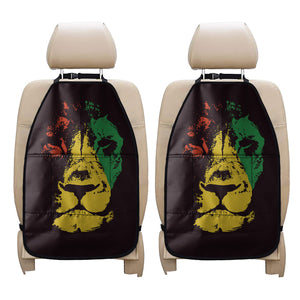 Grunge Rasta Lion Print Car Seat Organizers