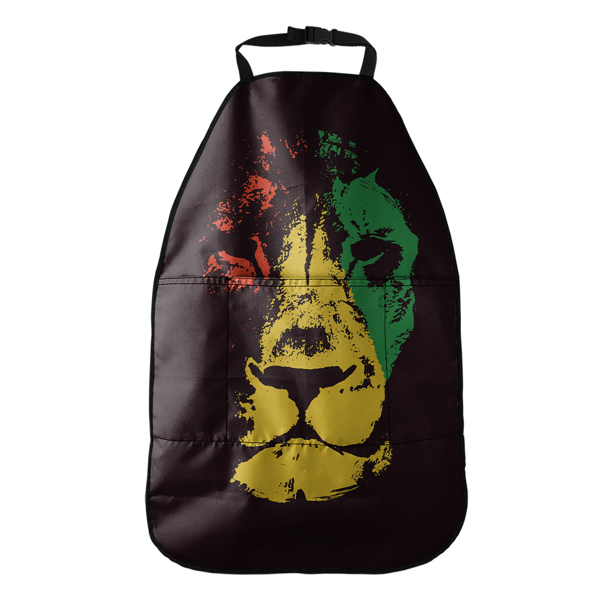 Grunge Rasta Lion Print Car Seat Organizers