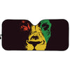 Grunge Rasta Lion Print Car Sun Shade