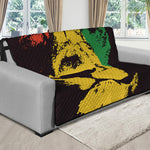 Grunge Rasta Lion Print Futon Protector