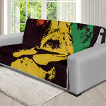 Grunge Rasta Lion Print Futon Protector