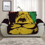 Grunge Rasta Lion Print Half Sofa Protector