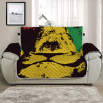 Grunge Rasta Lion Print Half Sofa Protector