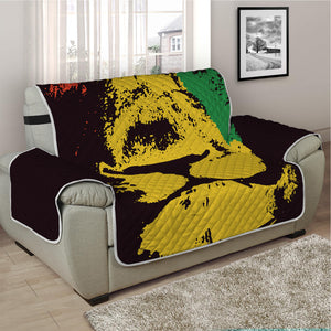 Grunge Rasta Lion Print Half Sofa Protector