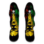 Grunge Rasta Lion Print Muay Thai Shin Guard