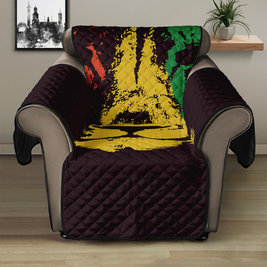 Grunge Rasta Lion Print Recliner Protector