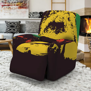 Grunge Rasta Lion Print Recliner Slipcover