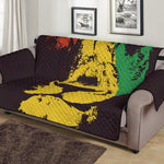 Grunge Rasta Lion Print Sofa Protector