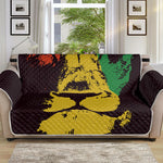 Grunge Rasta Lion Print Sofa Protector