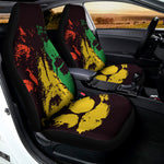 Grunge Rasta Lion Print Universal Fit Car Seat Covers