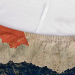 Grunge Ripped Paper American Flag Print Sofa Cover