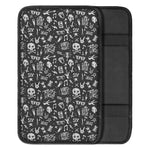 Grunge Rock And Roll Pattern Print Car Center Console Cover