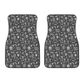Grunge Rock And Roll Pattern Print Front Car Floor Mats