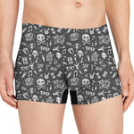 Grunge Rock And Roll Pattern Print Men's Boxer Briefs