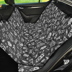 Grunge Rock And Roll Pattern Print Pet Car Back Seat Cover