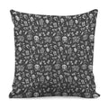 Grunge Rock And Roll Pattern Print Pillow Cover