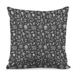 Grunge Rock And Roll Pattern Print Pillow Cover