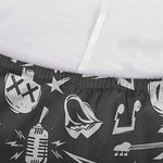 Grunge Rock And Roll Pattern Print Sofa Cover