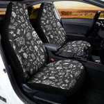 Grunge Rock And Roll Pattern Print Universal Fit Car Seat Covers