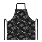 Grunge Soccer Ball Pattern Print Apron