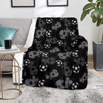 Grunge Soccer Ball Pattern Print Blanket
