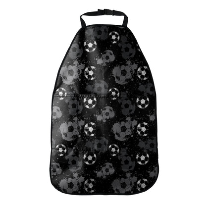 Grunge Soccer Ball Pattern Print Car Seat Organizers