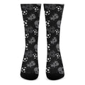 Grunge Soccer Ball Pattern Print Crew Socks
