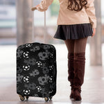 Grunge Soccer Ball Pattern Print Luggage Cover