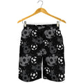 Grunge Soccer Ball Pattern Print Men's Shorts