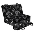 Grunge Soccer Ball Pattern Print Pet Car Back Seat Cover