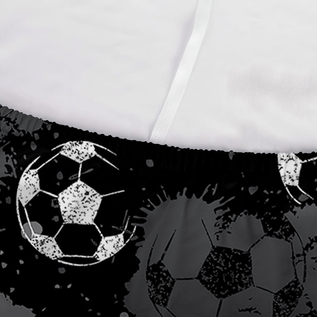 Grunge Soccer Ball Pattern Print Sofa Cover
