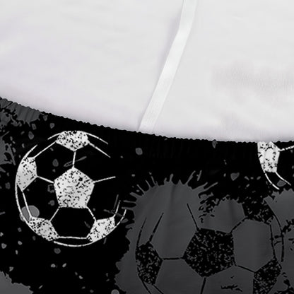Grunge Soccer Ball Pattern Print Sofa Cover