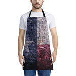 Grunge Texas Flag Print Apron