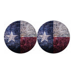 Grunge Texas Flag Print Car Coasters