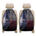 Grunge Texas Flag Print Car Seat Organizers