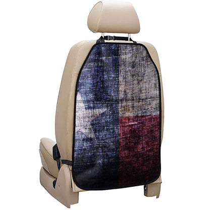 Grunge Texas Flag Print Car Seat Organizers