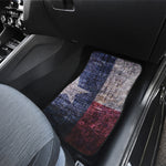 Grunge Texas Flag Print Front Car Floor Mats