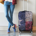 Grunge Texas Flag Print Luggage Cover