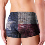 Grunge Texas Flag Print Men's Boxer Briefs