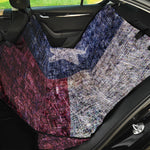 Grunge Texas Flag Print Pet Car Back Seat Cover