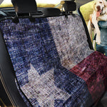 Grunge Texas Flag Print Pet Car Back Seat Cover